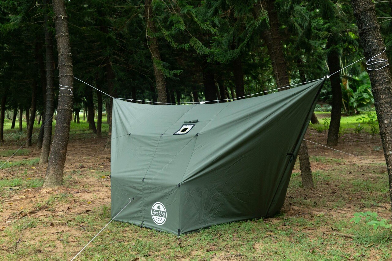 中古 ワンティグリスハンモックテント(煙突アナ付)