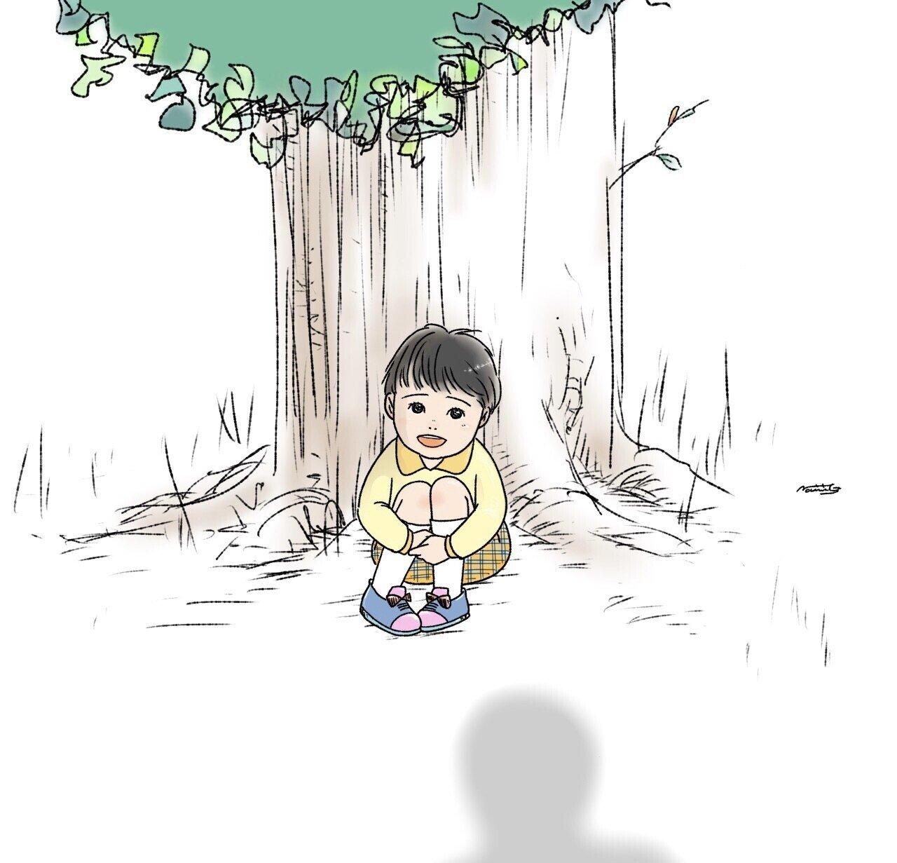 イラスト大喜利 ほぉら 誰かがお迎えにきましたよ 誰でしょう 最近イラスト が思うように描けなくていわゆるスランプなのかな と ちょっと苦しい私の事はそっと見守って答えてください 娯楽ないみ Note