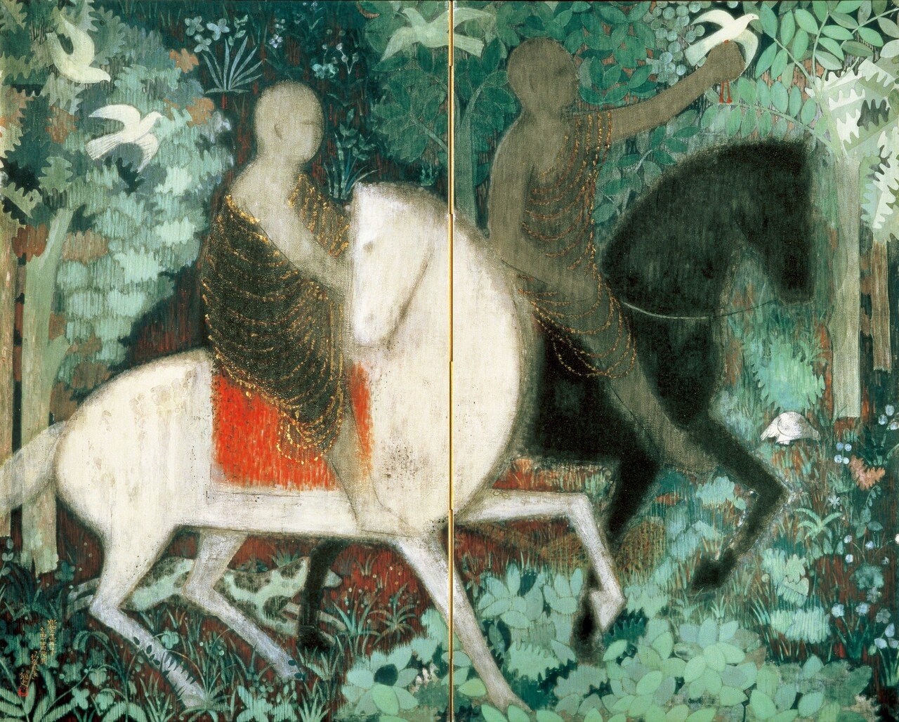 平山郁夫　仏教伝来　絵画　アート　シルクロード　ユネスコ 仏教伝来》小下図｜平山郁夫シルクロードコレクション