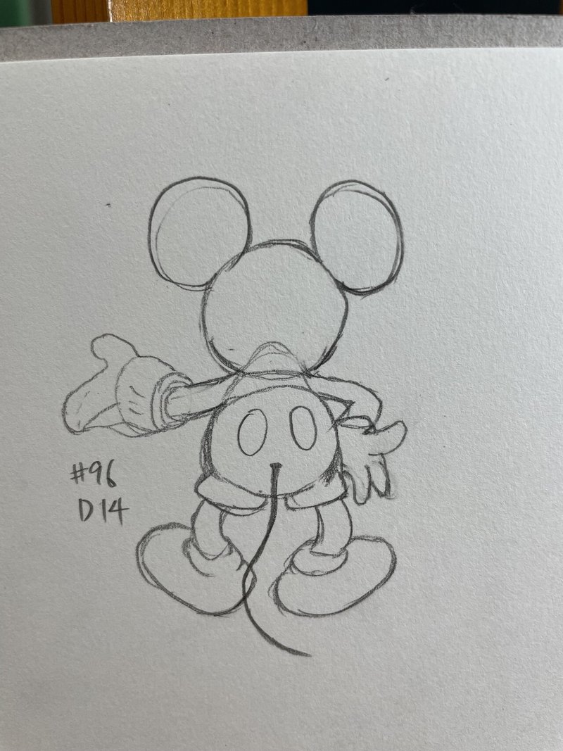 １日１お絵描き ９６ ディズニー編 １４ しゅほう Note