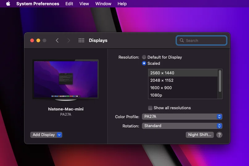 サブマシンMac mini 2018｜Histone