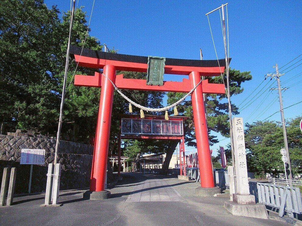 1小坂井町　五社稲荷神社社頭