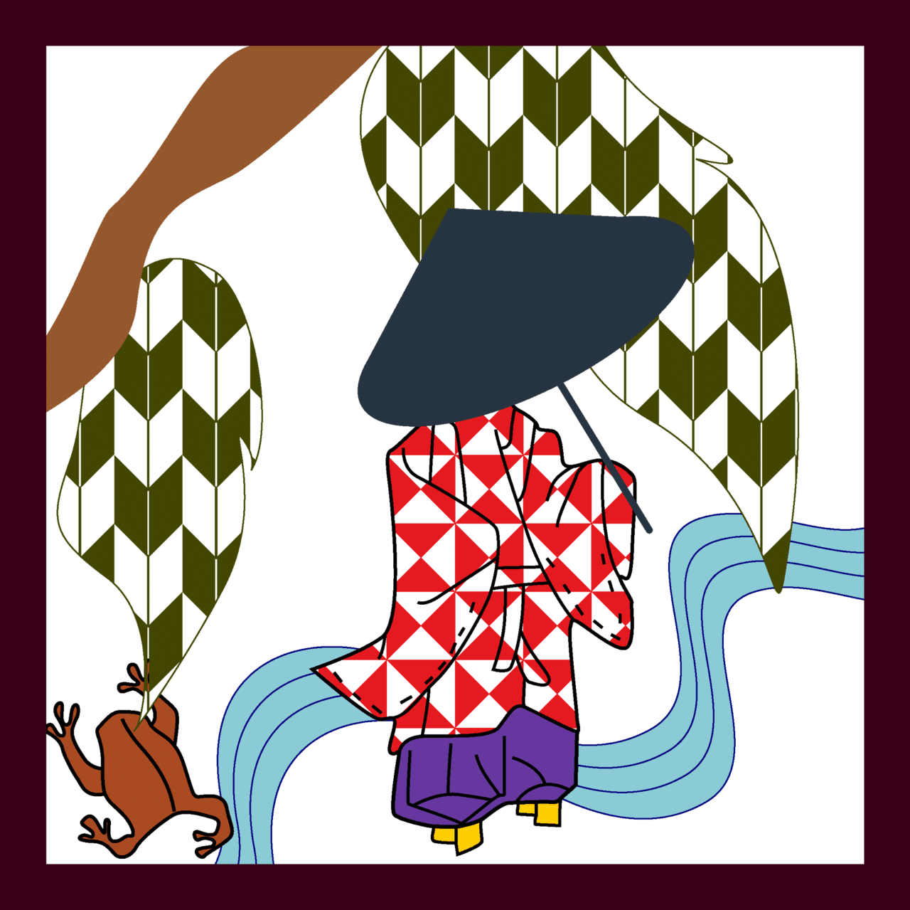 花札 柳に小野道風 Miyami Note