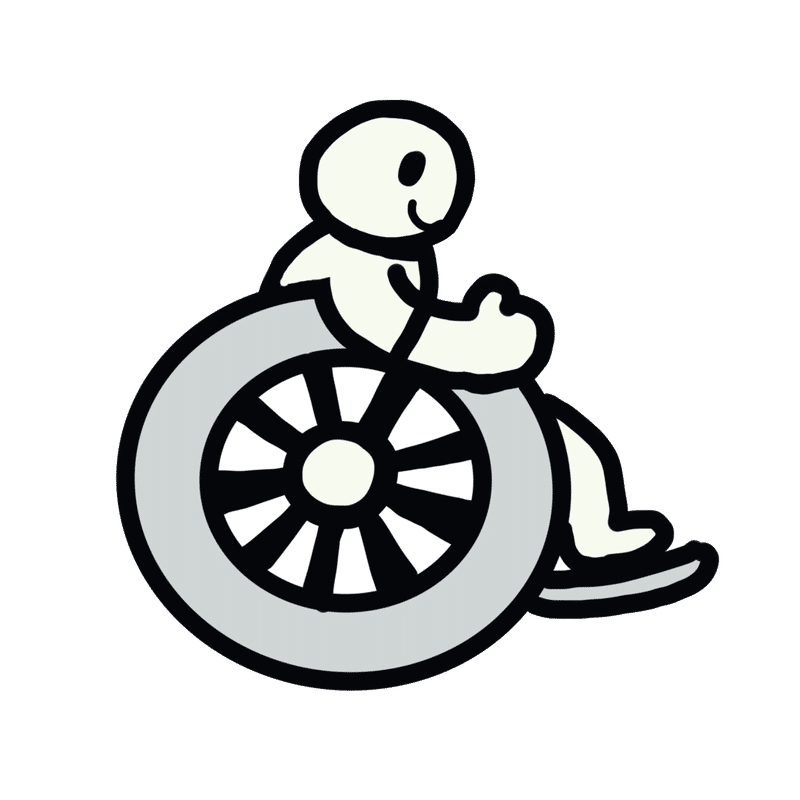 人と車椅子