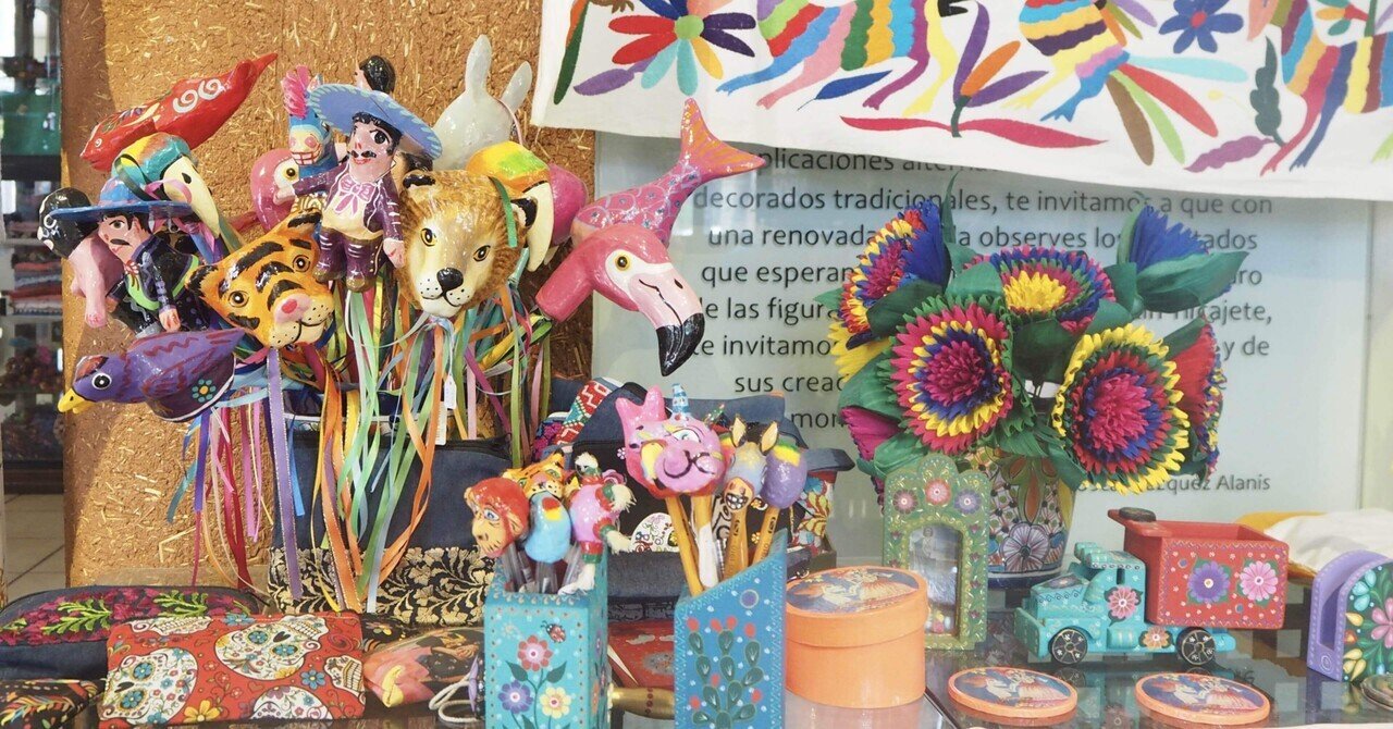 メキシコ　民芸品　オアハカ ﾒｷｼｺ・ｵｱﾊｶ観光】民芸品の村San Martín Tilcajeteで色付け体験