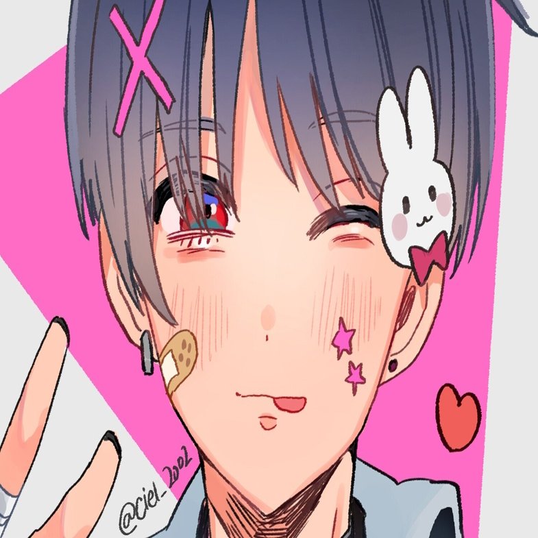 男子高校生のフリーアイコン シエルちゃん Note
