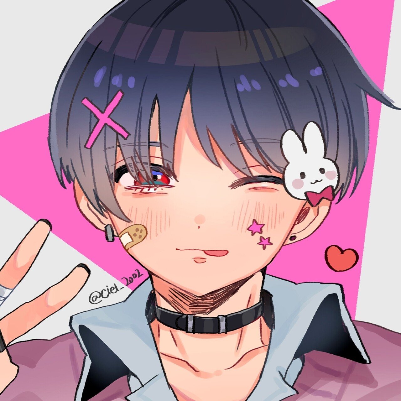 男子高校生のフリーアイコン シエルちゃん Note