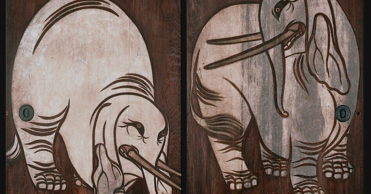 俵屋宗達 白象図｜コーギー｜日本画をnoteで語る