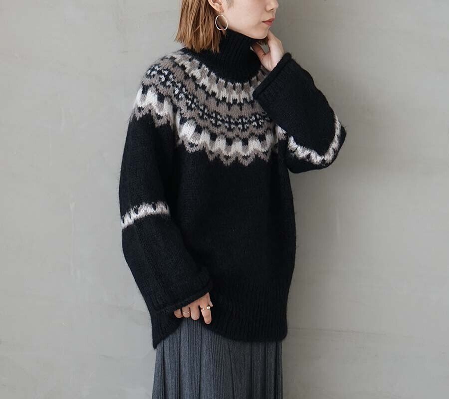 私は今年もBATONERのノルディックセーターを着る。｜lbr_kyoto