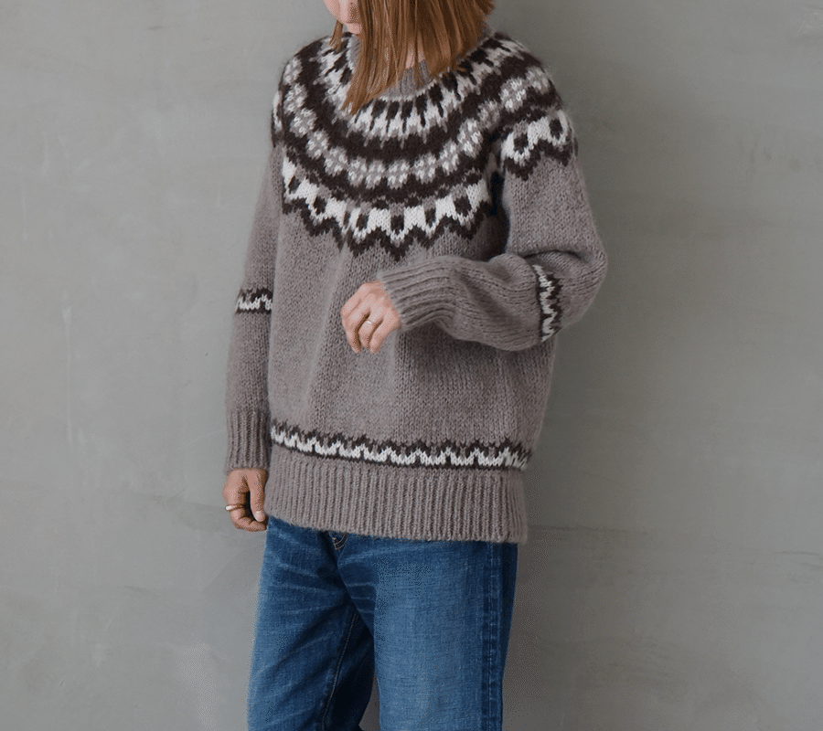 BATONER ❤️ ノルディックセーター　サイズ1です。 私は今年もBATONERのノルディックセーターを着る。｜lbr_kyoto