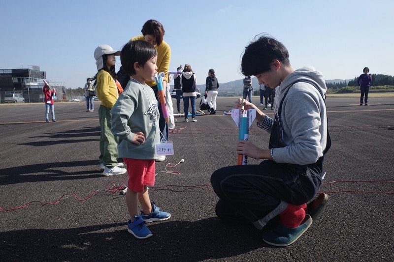 ロケット打ち上げ前