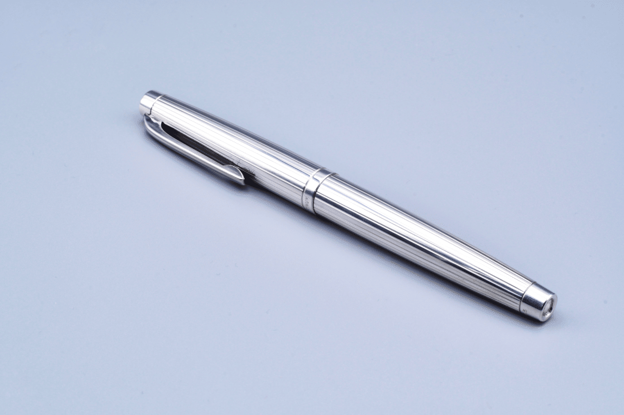 純銀 万年筆 プラチナ万年筆 スターリングシルバー 925 18金 細字
