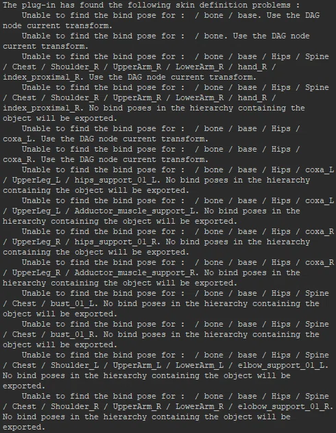 Unable to find the bind pose for｜さくらいだい