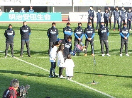 酒本憲幸　引退記念　直筆サイン入りフォトフレーム　鹿児島ユナイテッドFC 2021ホーム最終戦セレモニー・酒本憲幸選手現役引退セレモニー