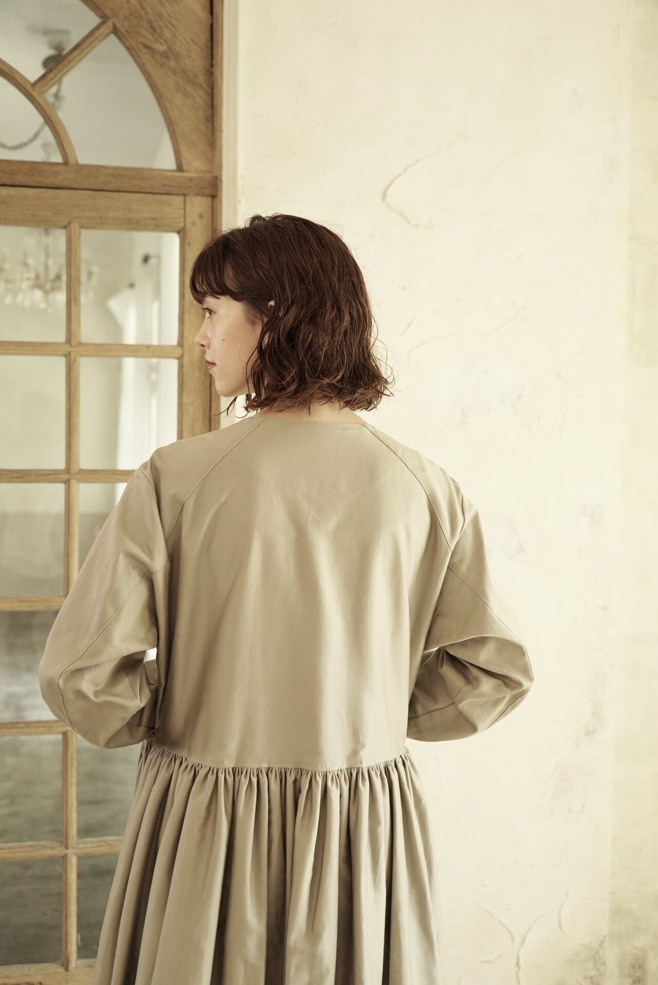 foufou クラフトマン リネンクラシカルドレス teshioni