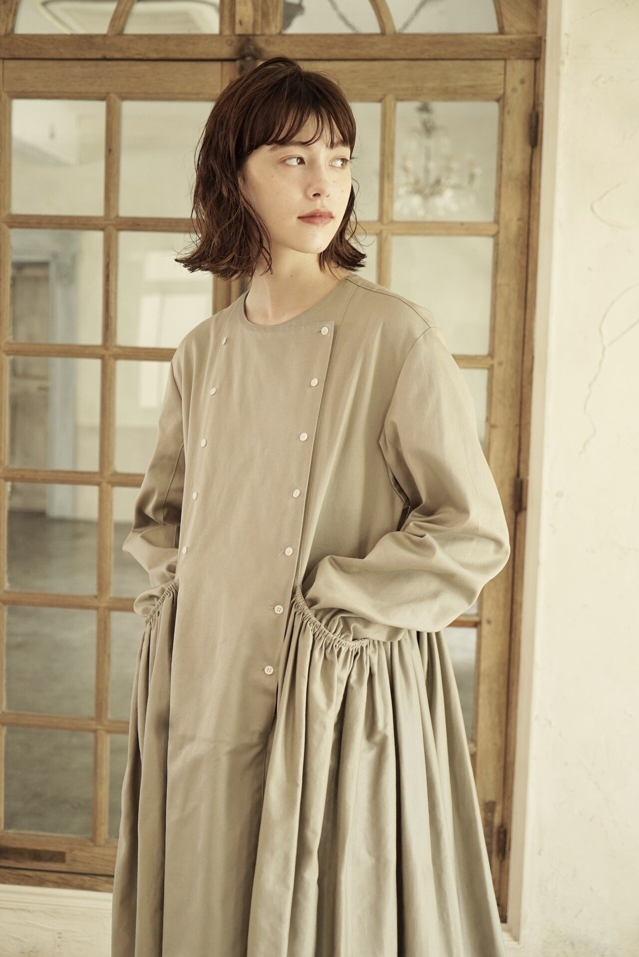 foufou クラフトマン linen classical dress 【公式通販】