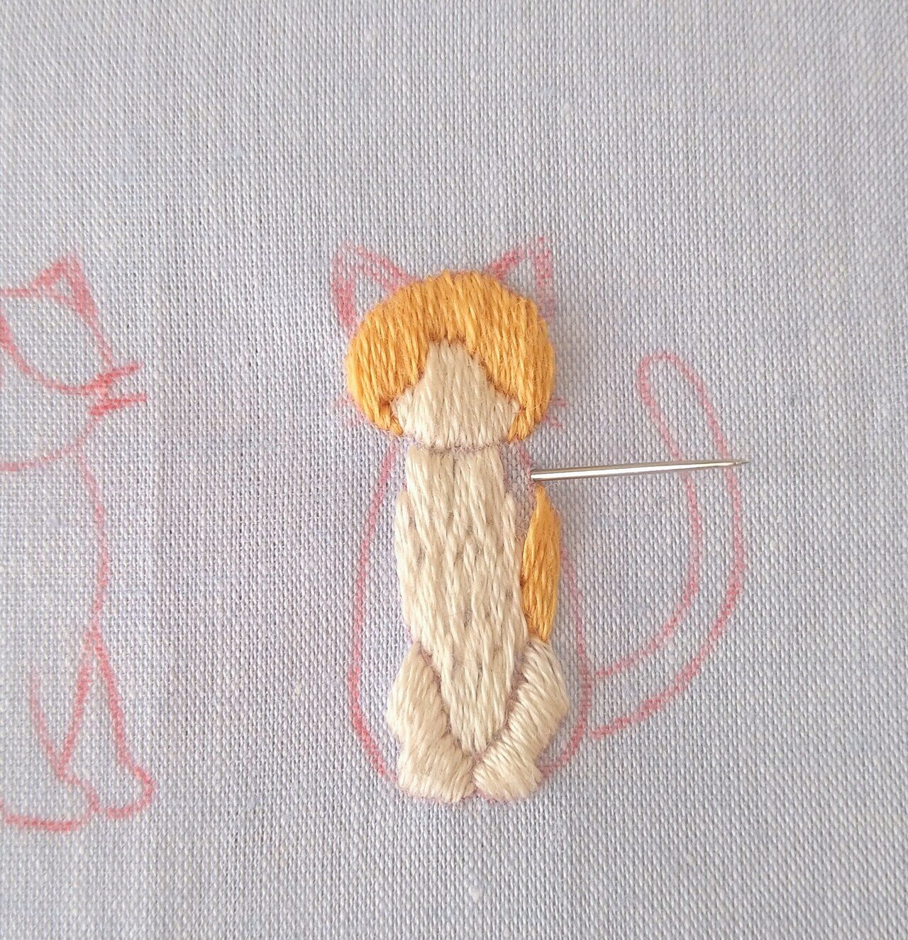 ヨーロッパ式刺繍絵タペストリー: Three Kittens ヨーロッパ式刺繍絵タペストリー: Three Kittens