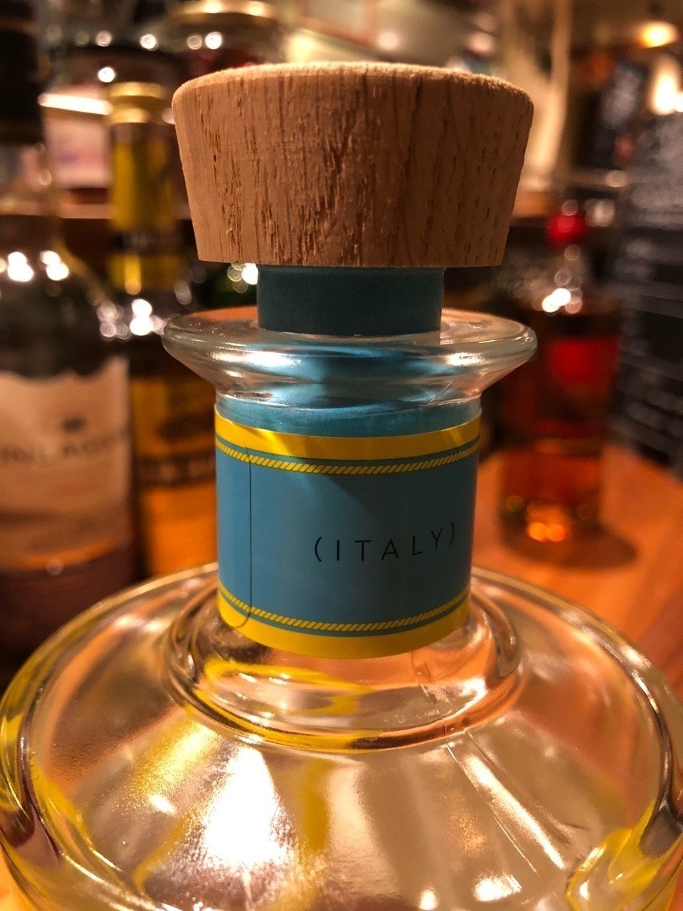 イタリア　コルク瓶　レモン イタリアコルク瓶レモン