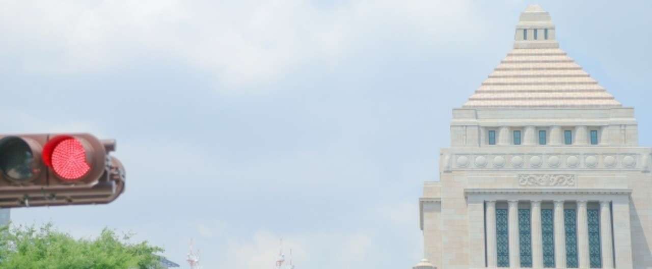 信号機写真_国会前_
