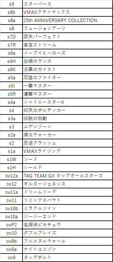 ポケモンカード エキスパンションマーク一覧 21 12 02更新 へばな Note