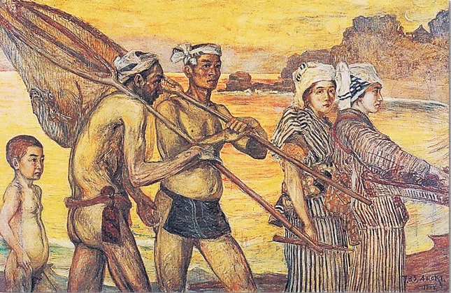 ワタクシ流☆絵解き館その85 青木繁「漁夫晩帰」下図から聞こえる
