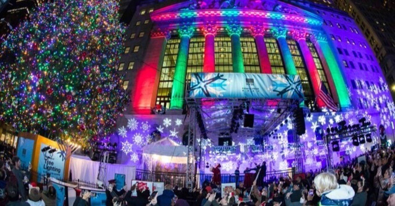 98回目NY証券取引所ツリー点灯式＆リングザベル！｜SENRI OE 大江千里