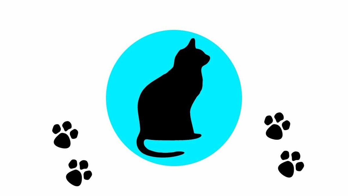 クリッピングマスク黒猫