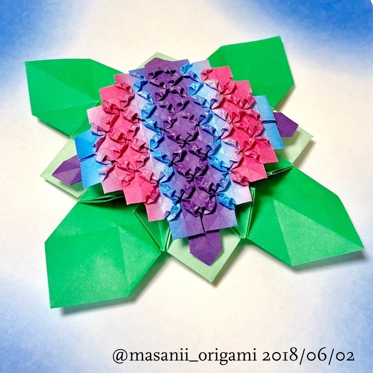 あじさい折りの季節到来 折り紙先生まさにぃ 渾身の一品をご覧あれ まさにぃ Note あじさい折りの季節到来 折り紙先生まさにぃ 渾身の一品をご覧あれ まさにぃ Note