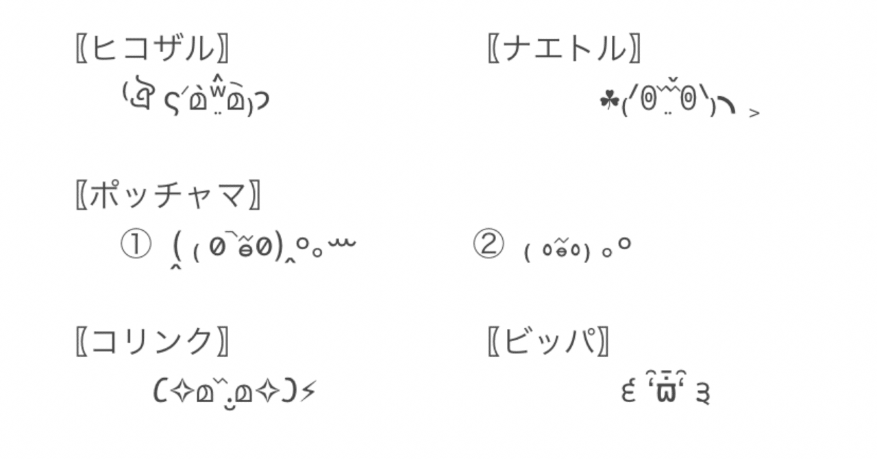 ポケモン顔文字 シリーズ Mihokoshi Note