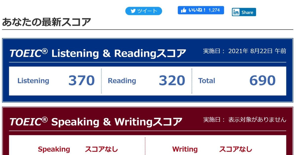 TOEIC公式問題集の正答率と本番の得点率の関係【実経験】｜ryota