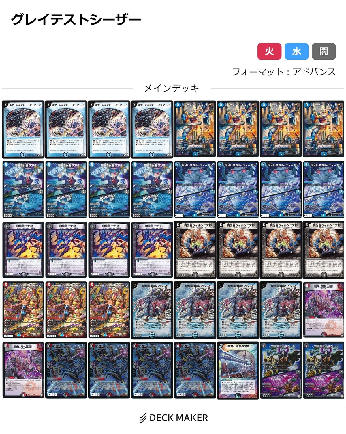 デュエマ　グレイテストシーザー　デッキ グレイテストシーザーを愛する復帰勢にデッキレシピを提供した話