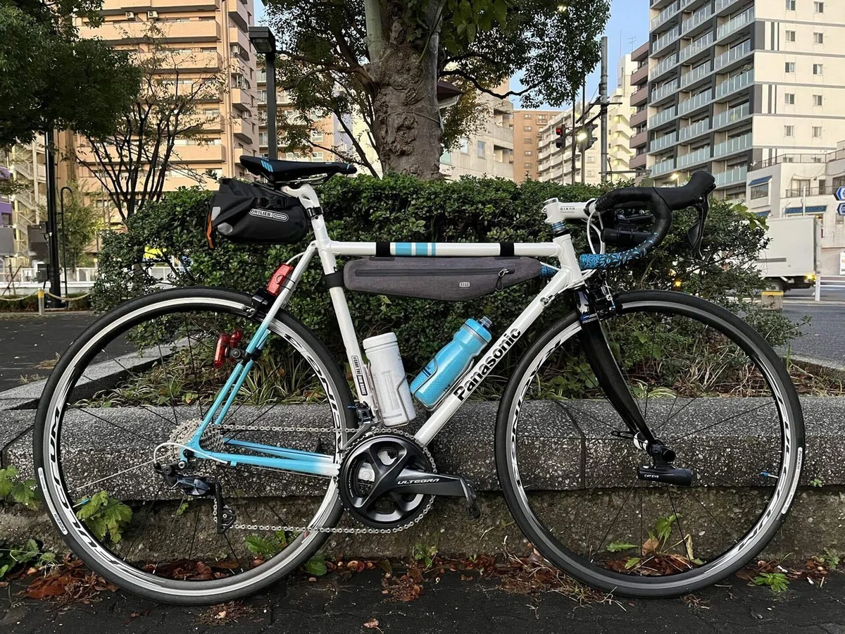 中古 パナソニック アルミロードバイク 74組み