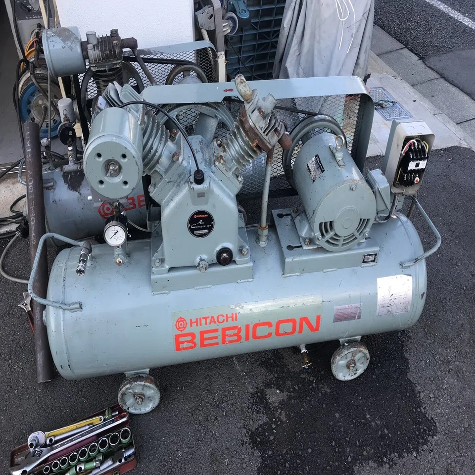 コンプレッサー】日立ベビコンオーバーホール修理 3.7P-9.5V 不良の 