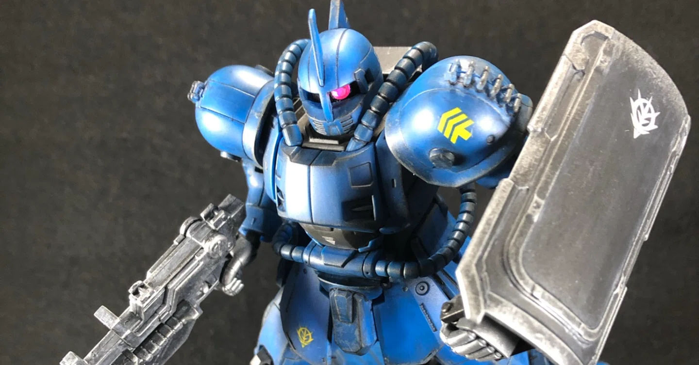 HG 1/144 MS-04 ブグ（ランバ・ラル機）を成型色ウェザリングで作った