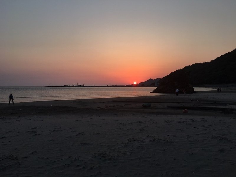 出雲大社から15分 稲佐の浜 夕日指数100 Keiichi Note