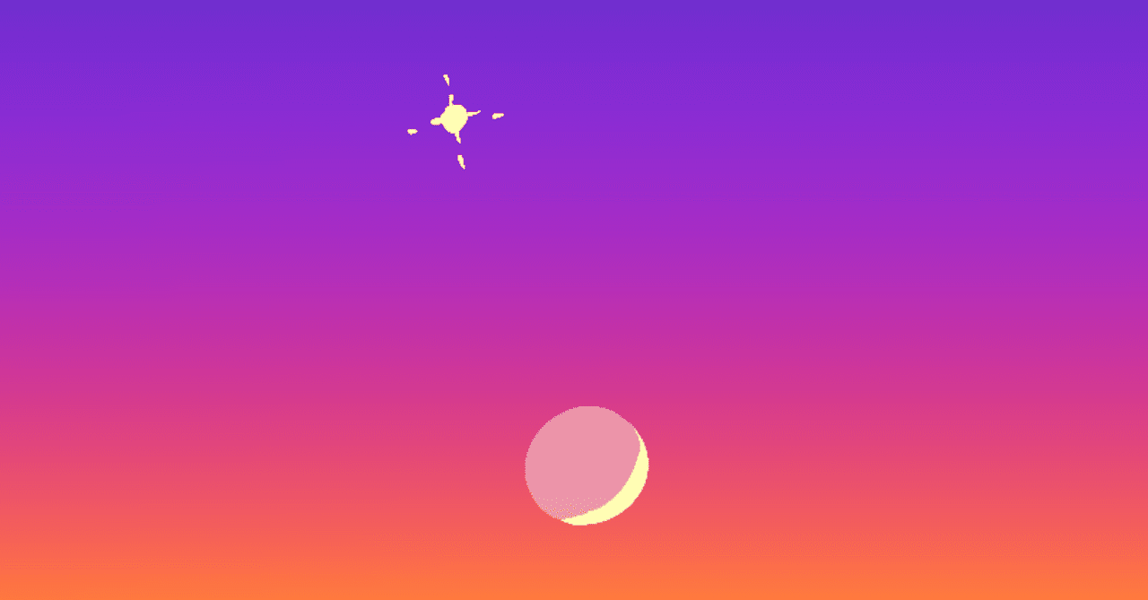 今日のイラスト 夕方の月と金星と木星 描きました みうちえ Note