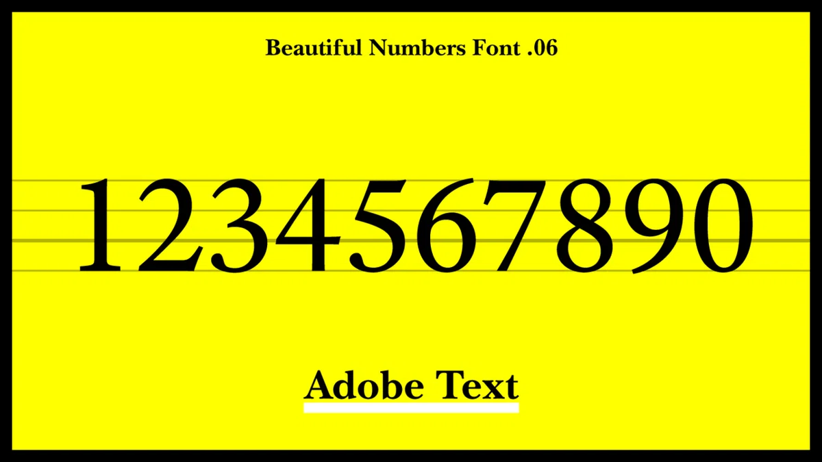 “AdobeFonts”で使える「数字の形が美しい」フォント10選|ゲラ/デザイナー