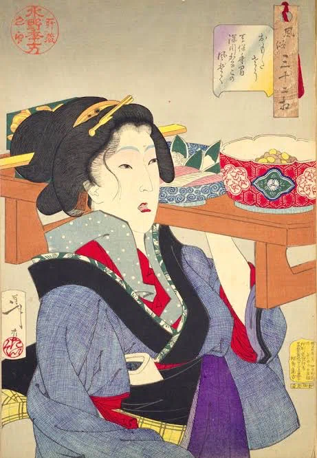 おもたさう』−いい器を運ぶ忙しい時間−『風俗三十二相』｜おうよう