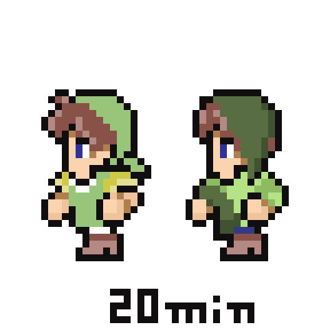 小さいドット絵で描くアニメーション Maplec Note