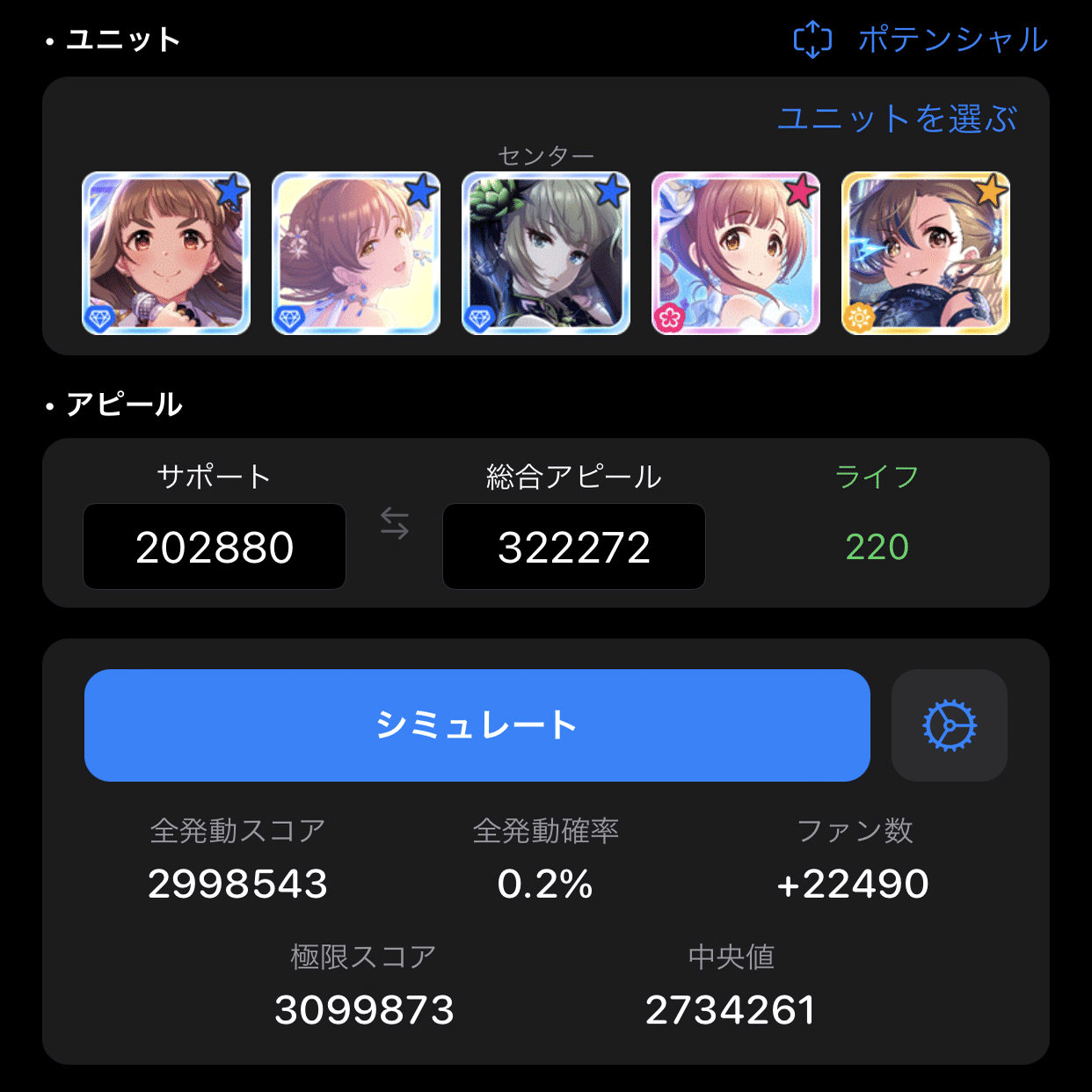 Live Grooveイベントのスコアタ編成例 デレステのお勉強 11 としお Note