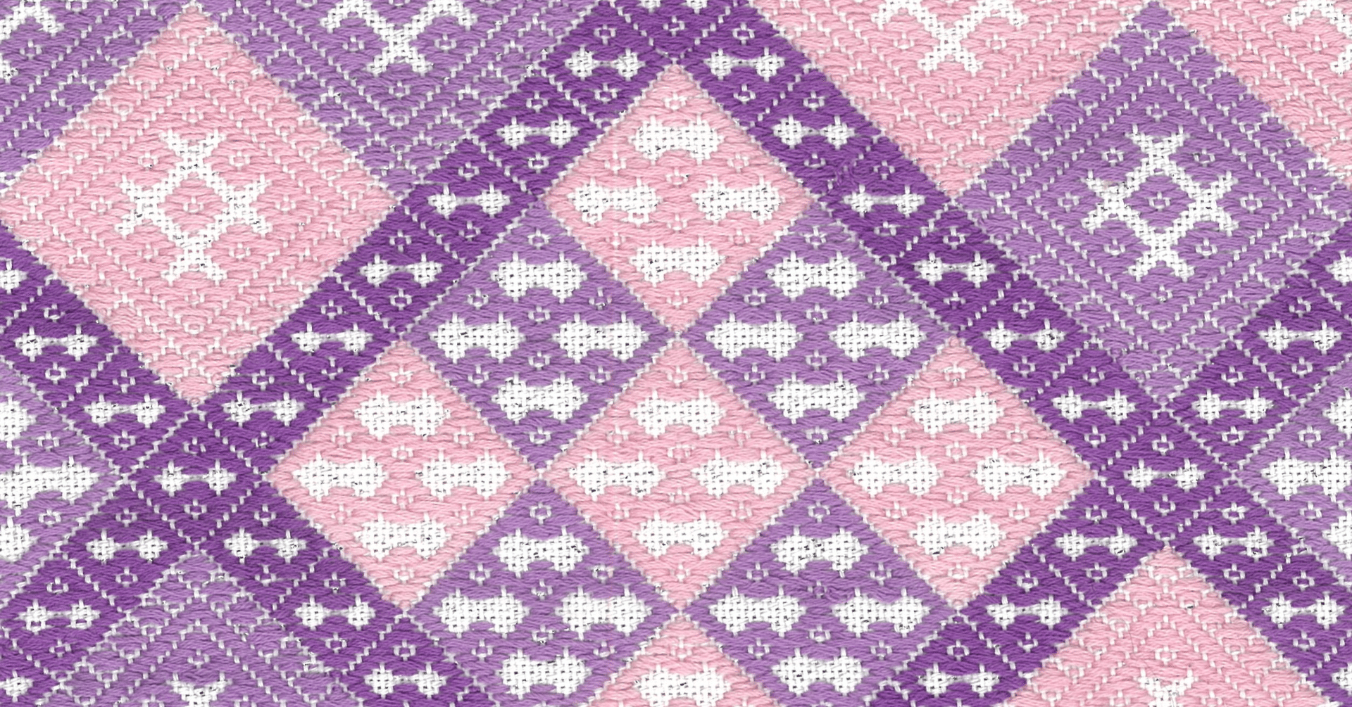 こぎん刺し タペストリー リボン