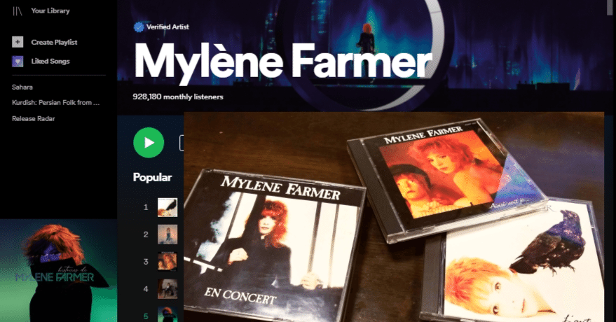 ミレーヌ・ファルメール：Mylene Farmer 