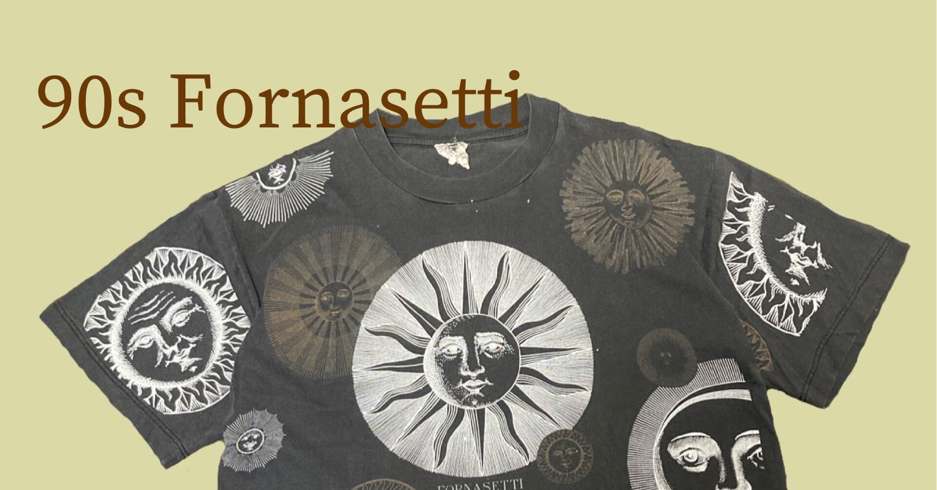 80s FORNASETTI フォルナセッティ Tシャツ イタリア製 80s FORNASETTI フォルナセッティ Tシャツ イタリア製