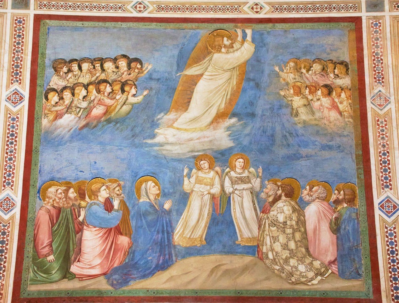 英語大型画集　イタリアのフレスコ画-ジョットの時代 1280-1400 ジョット（1267-1337）による「神殿におけるイエスの提示