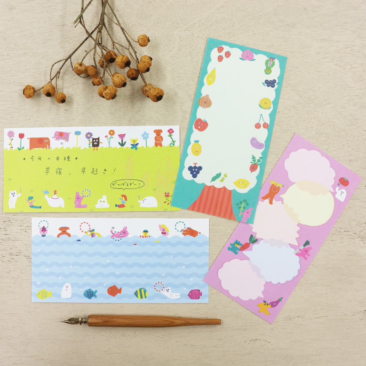 New Aiueo レターセット 一筆箋 ブロックメモ 表現社 Cozyca Products Note New Aiueo レターセット 一筆箋 ブロックメモ 表現社 Cozyca Products Note