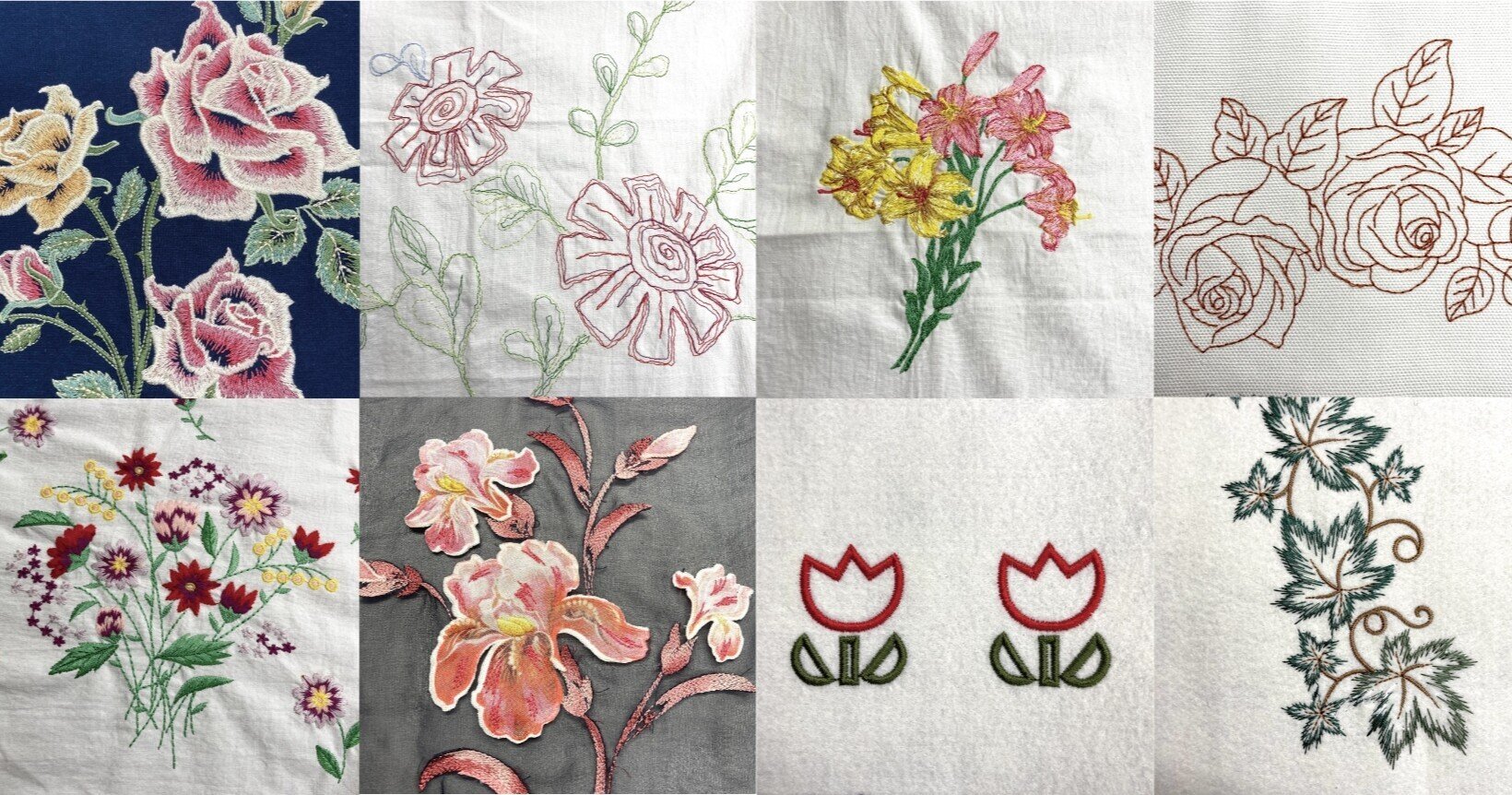 花柄の刺繍が全部同じに見えてしまう・・・これを見れば180度 花柄の刺繍が全部同じに見えてしまう・・・これを見れば180度
