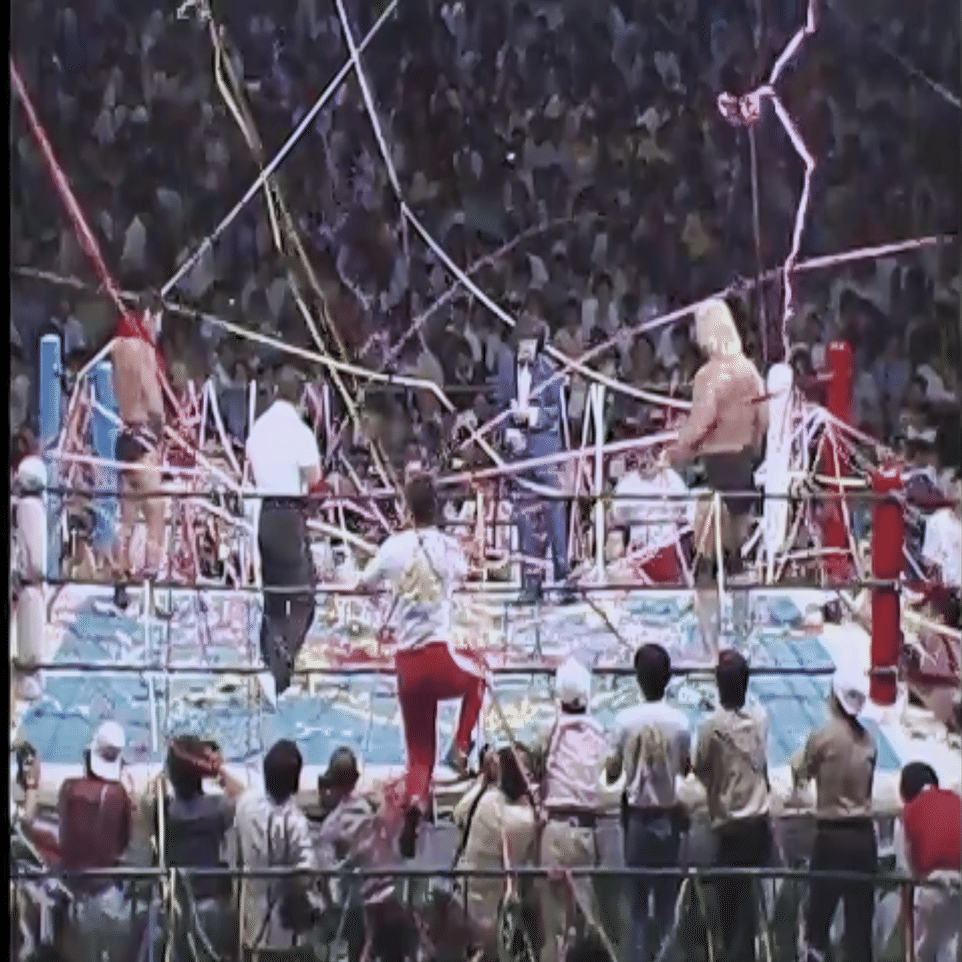 1983.6.2 アントニオ猪木 VS ハルク・ホーガン《第1回IWGP決勝・猪木舌