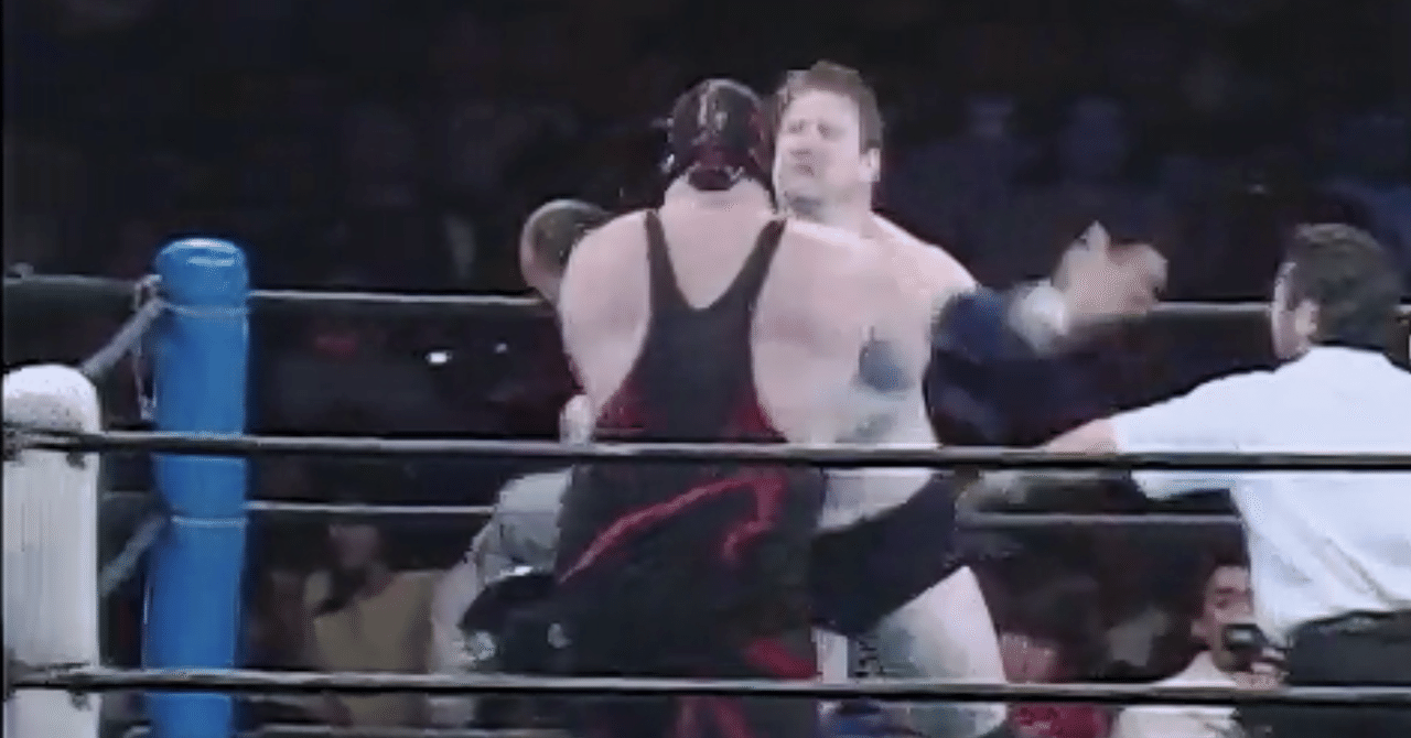 1990.2.10 ビッグバン・ベイダー VS スタン・ハンセン《右目が