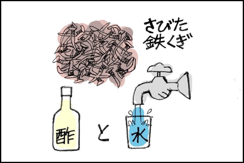 鉄サビと酢でつくる媒染液 おいしい染色 Note 鉄サビと酢でつくる媒染液 おいしい染色 Note