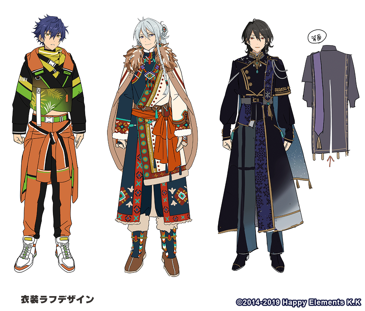 自分の考えた衣装デザインを最強のイラストレーターさんが描いて  